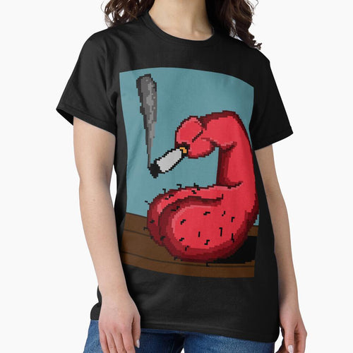 "Cigarette Break Pixel in Red" by KatBlouchArt T-Shirts, Hoodie, Sweatshirt | BlankRebels.com (Image 2)