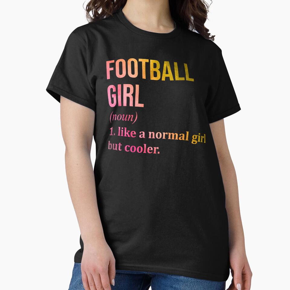 Football Girl Definition in Watercolor by XCIV T-Shirts, Hoodie, Sweatshirt | BlankRebels.com (Image 2)