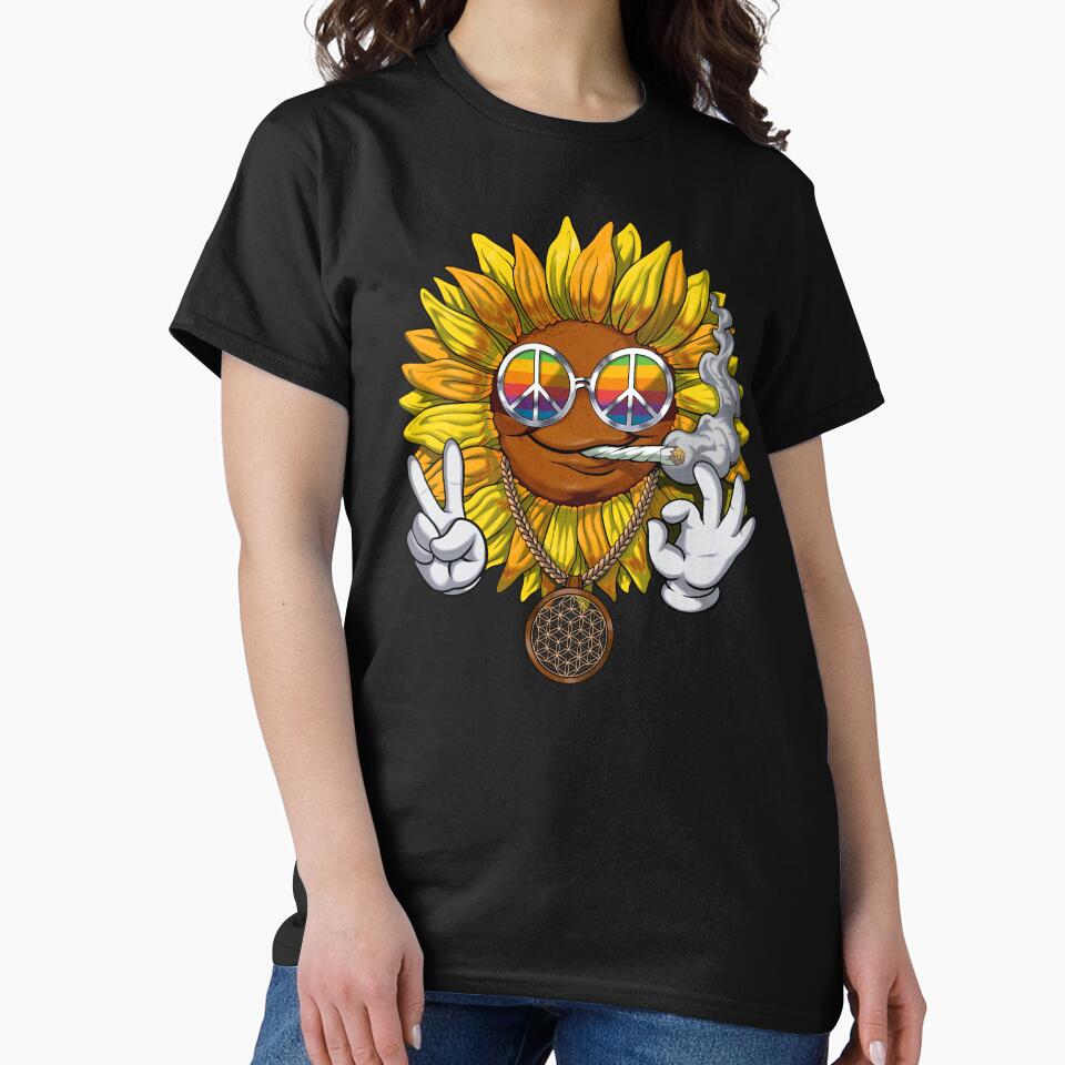 Sunflower Hippie by underheaven T-Shirts, Hoodie, Sweatshirt | BlankRebels.com (Image 2)
