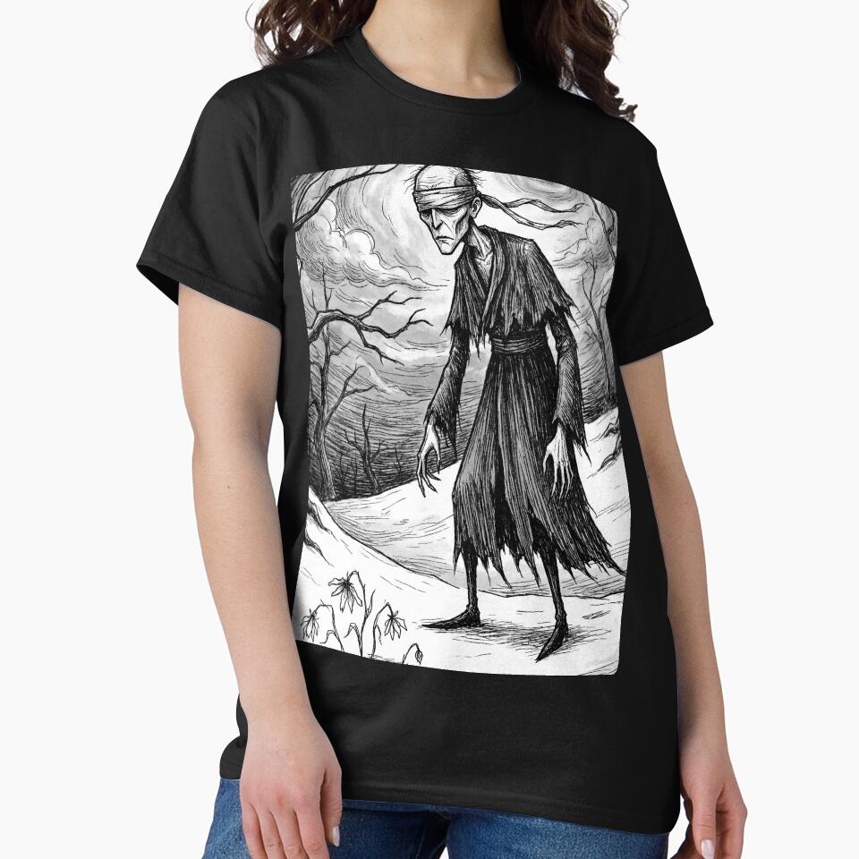 Hodr Winter God Ancient Norse God Gothic style illustration by Vintage Designs + T-Shirts, Hoodie, Sweatshirt (Image 2)