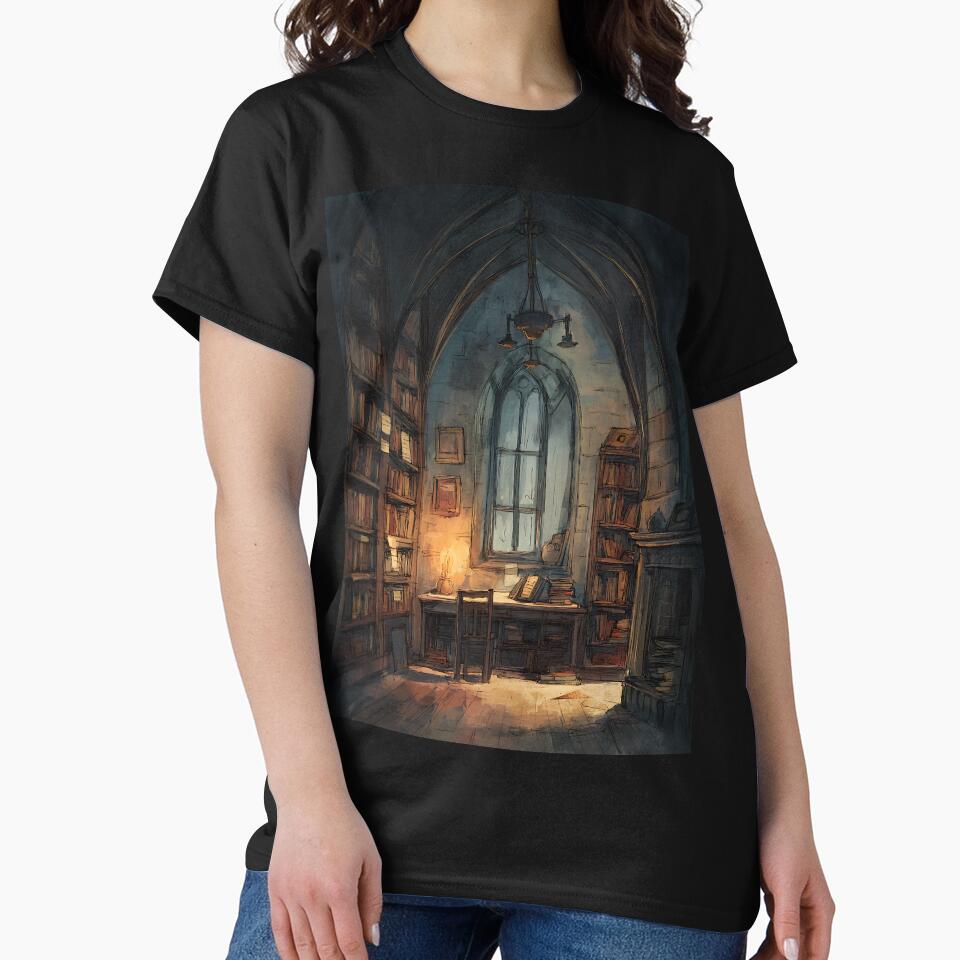 Quiet Dark Academia Study by bapupa T-Shirts, Hoodie, Sweatshirt | BlankRebels.com (Image 2)