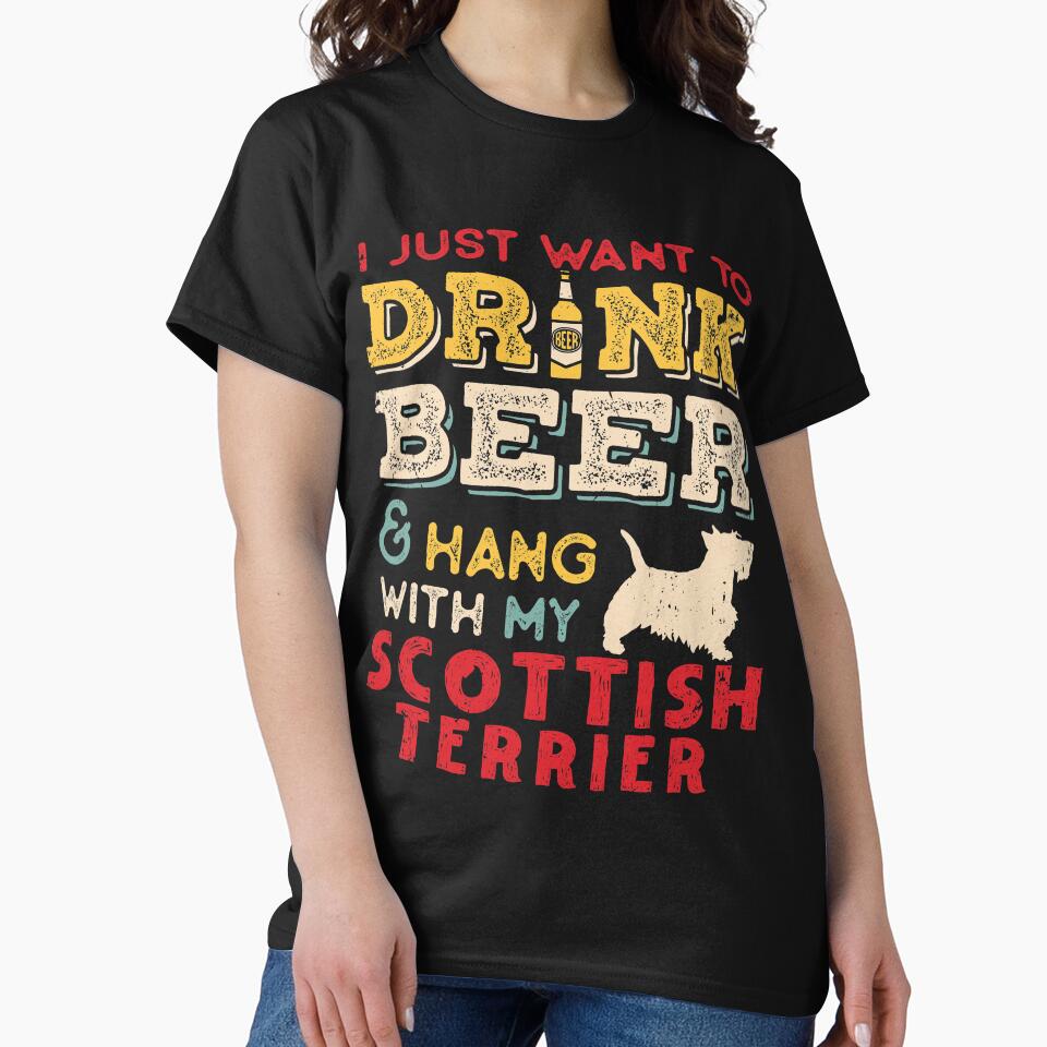 Scottish Terrier Dog Dad Beer Lover by rafaeltto T-Shirts, Hoodie, Sweatshirt | BlankRebels.com (Image 2)