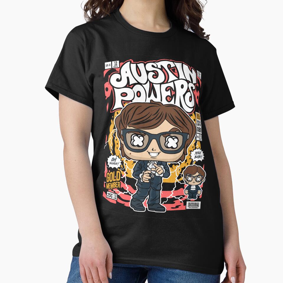 Austin Powers Oh Behave Yeah Baby Gold Member Spy Movie Fan by visionsunveiled T-Shirts, Hoodie, Sweatshirt (Image 2)