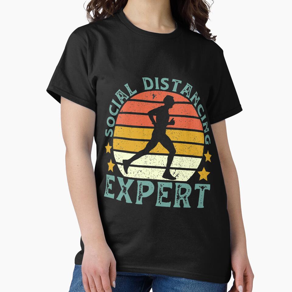 Funny Running Social Distancing Expert by DreamColor T-Shirts, Hoodie, Sweatshirt | BlankRebels.com (Image 2)