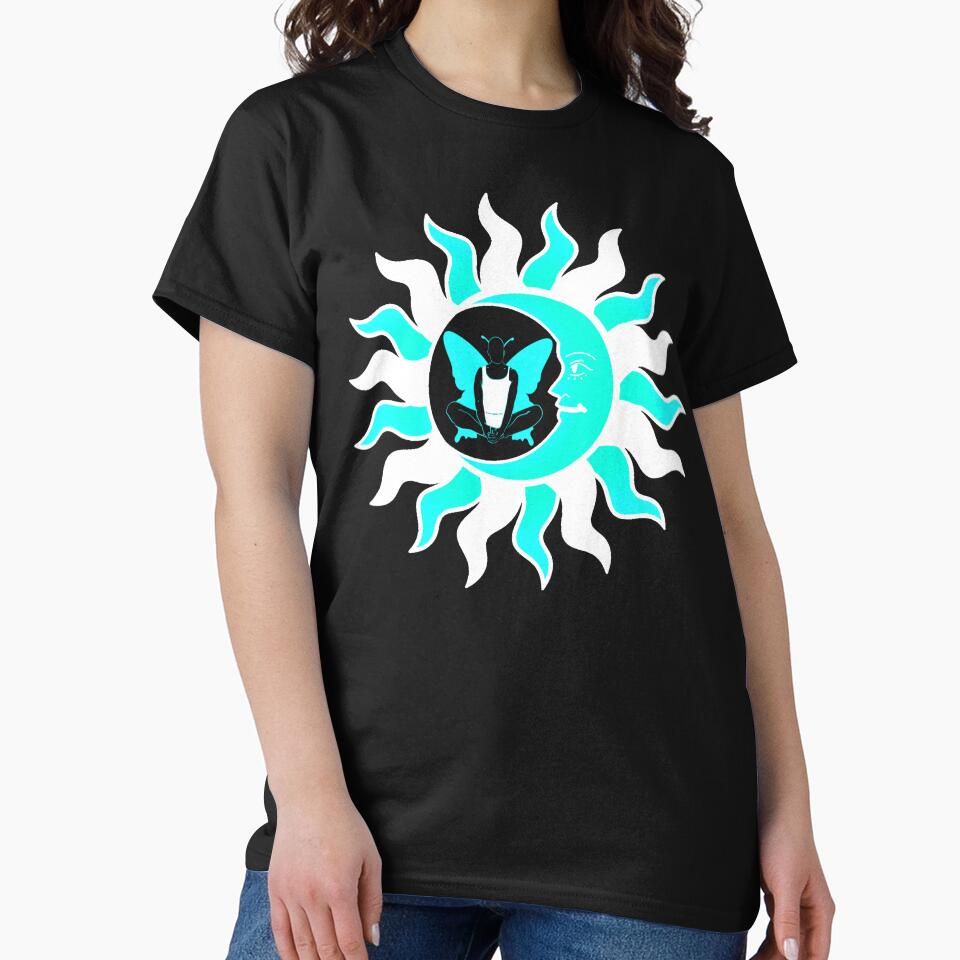 Butterfly Yoga Pose With Moon And Sun by TeesFashion T-Shirts, Hoodie, Sweatshirt | BlankRebels.com (Image 2)