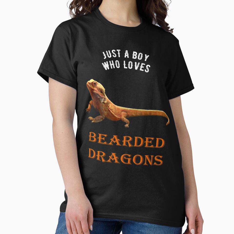 JUST A BOY WHO LOVES BEARDED DRAGONS by Danicus666 T-Shirts, Hoodie, Sweatshirt | BlankRebels.com (Image 2)