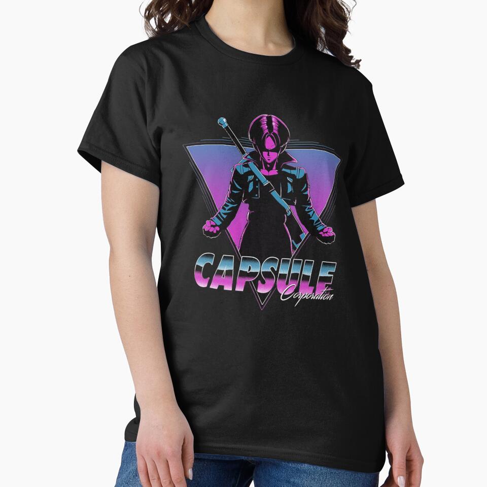 Capsule Corporation Vaporwave | Neon Anime Future Warrior by BRAStudio T-Shirts, Hoodie, Sweatshirt (Image 2)