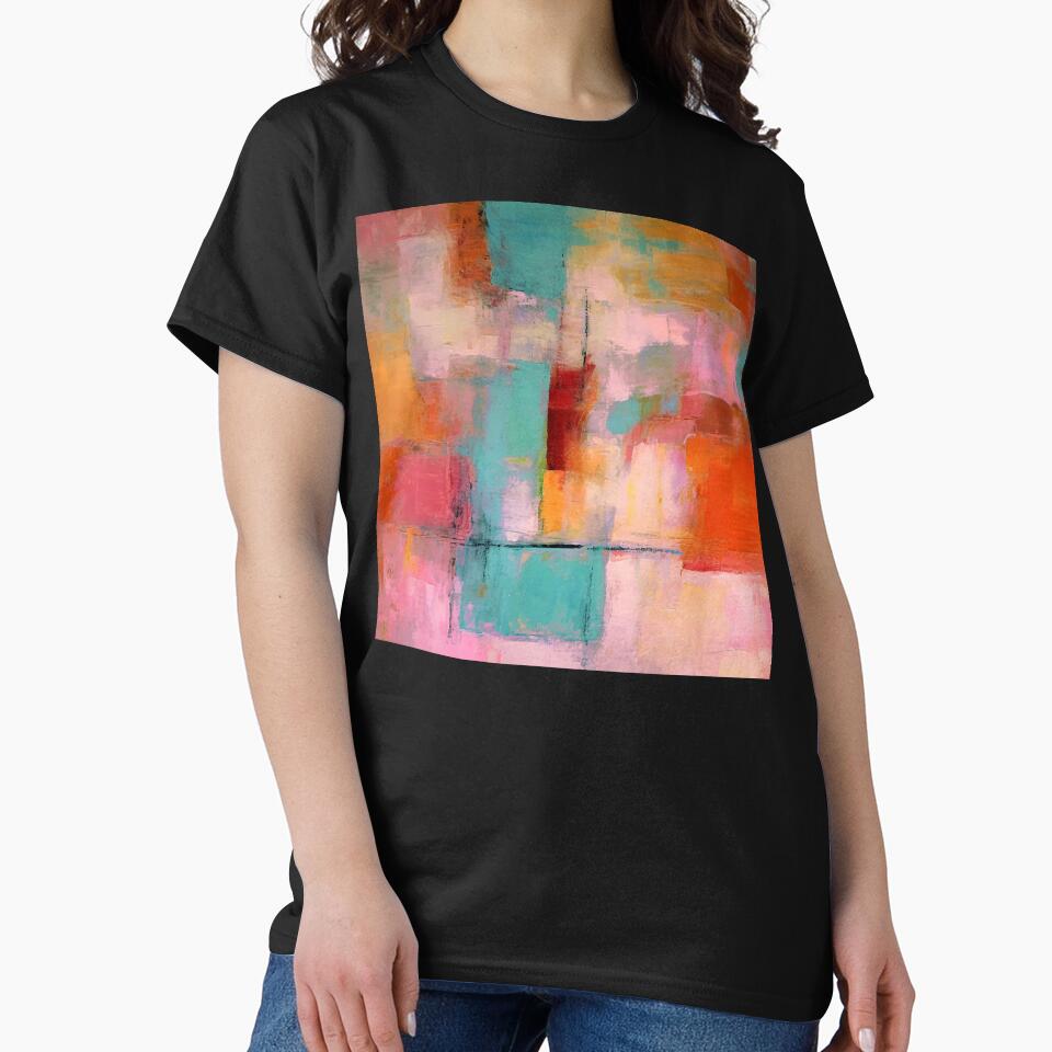 Vibrant Sunset Over Southwest Desert Abstract Art Painting by DEC02 T-Shirts, Hoodie, Sweatshirt | BlankRebels.com (Image 2)
