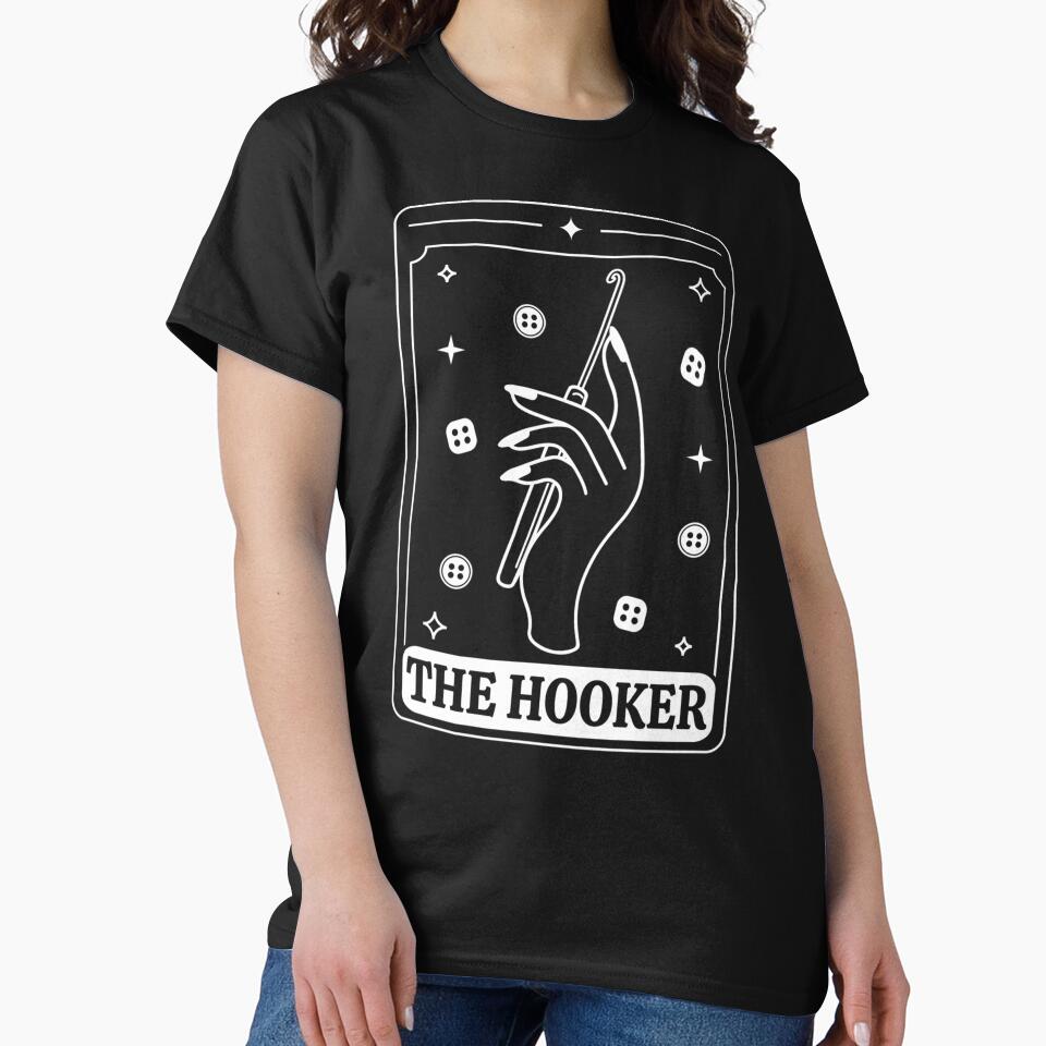 Tarot Card The Hooker Funny Wicca Crochet Women Crocheting by taaddison50 T-Shirts, Hoodie, Sweatshirt (Image 2)