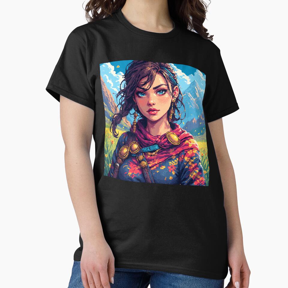 Retro Beautiful Girl Blue Eyes by jimcaza T-Shirts, Hoodie, Sweatshirt | BlankRebels.com (Image 2)
