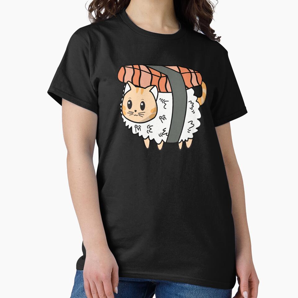 Sushi and Cats Are My Valentine - Cat Mother Sushi by YueHeng Creates ⭐⭐⭐⭐⭐ T-Shirts, Hoodie, Sweatshirt (Image 2)