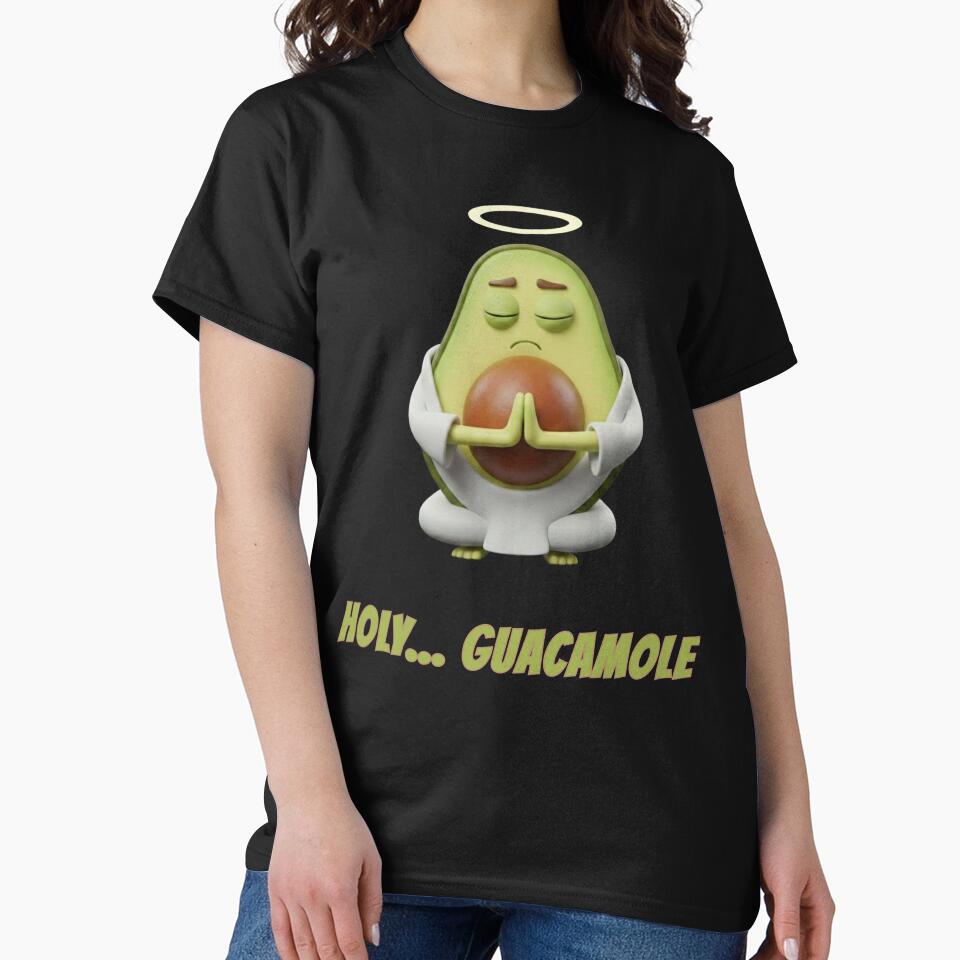 Holy Guacamole Avocado - Cute Punny Moody Fruit 3D by Anyshca T-Shirts, Hoodie, Sweatshirt | BlankRebels.com (Image 2)