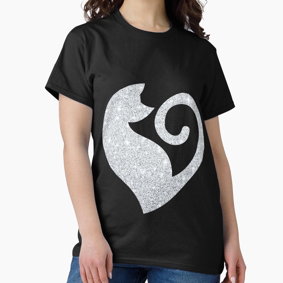 Glittery Silver Cat Love by RakelMacc T-Shirts, Hoodie, Sweatshirt | BlankRebels.com (Image 2)