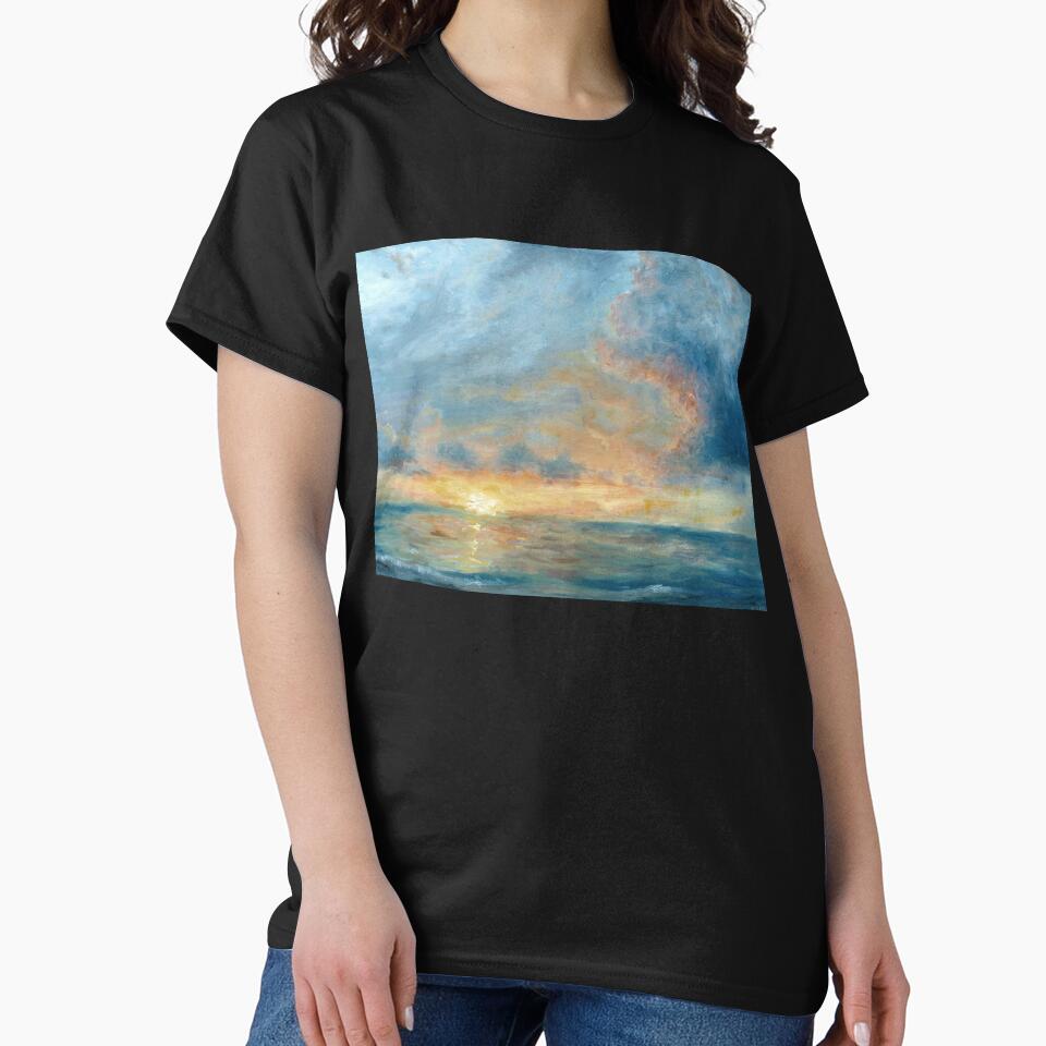 Caribbean Beach Sunset | Impressionist Landscape by Andrew Gaia T-Shirts, Hoodie, Sweatshirt | BlankRebels.com (Image 2)