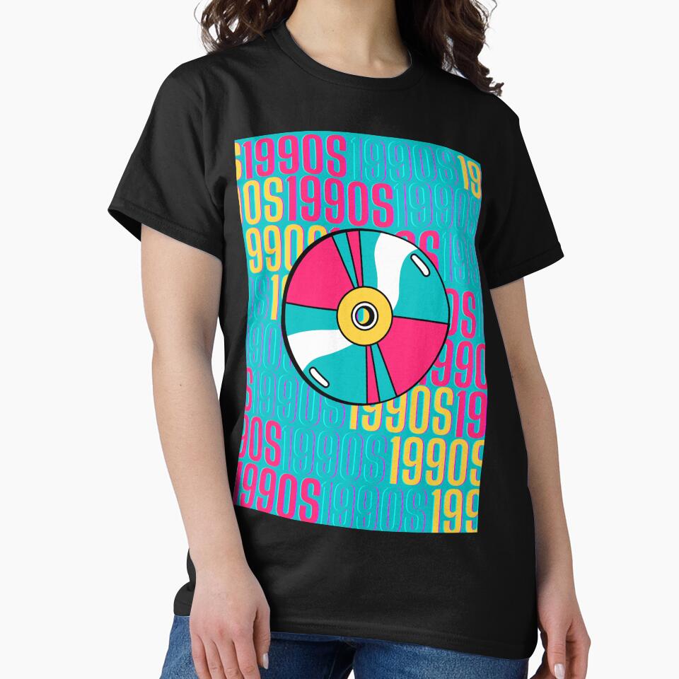 1990s retro design 2 - OG Blue Background by PunjabanJatti T-Shirts, Hoodie, Sweatshirt | BlankRebels.com (Image 2)