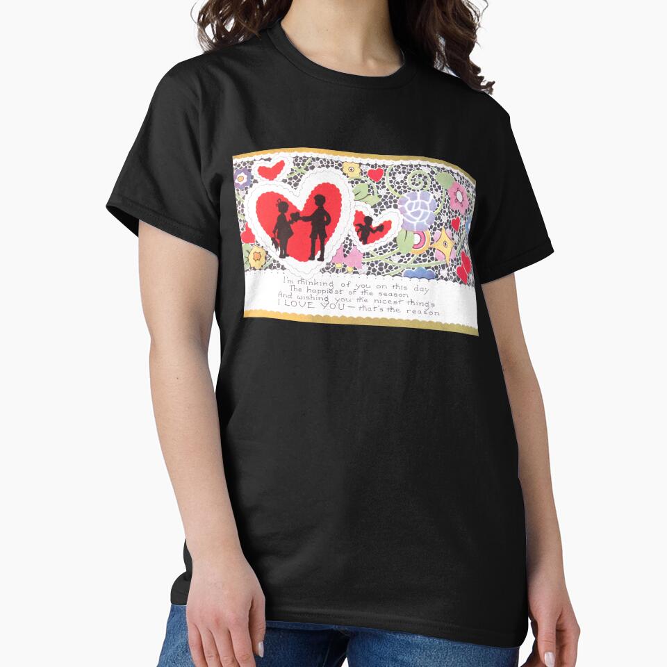 Vintage Valentine Hearts and Verse by collageDP T-Shirts, Hoodie, Sweatshirt | BlankRebels.com (Image 2)