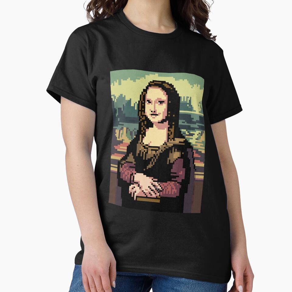 Pixel Art Mona Lisa by Enea Kelo