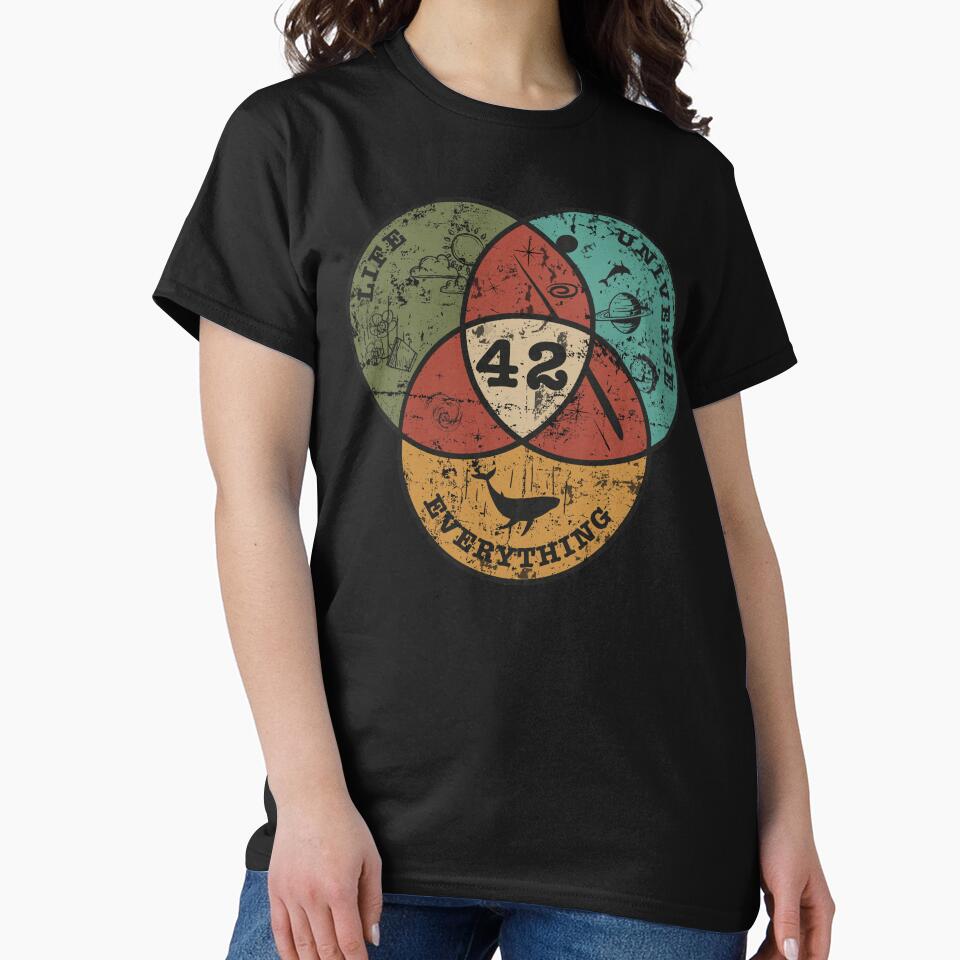 Venn Diagram: Life, the Universe & Everything by FaaYaa T-Shirts, Hoodie, Sweatshirt | BlankRebels.com (Image 2)