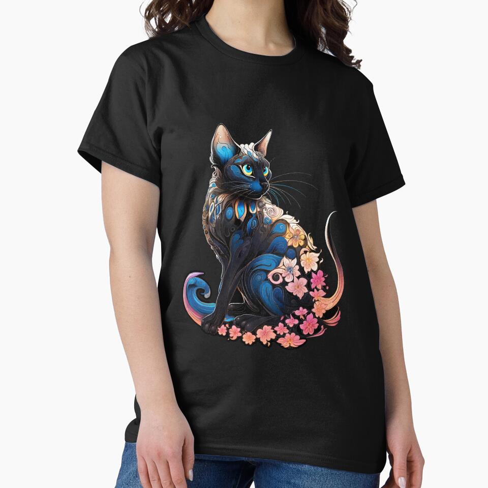 Siamese Cat Flowers T-Shirts, Hoodie, Sweatshirt
