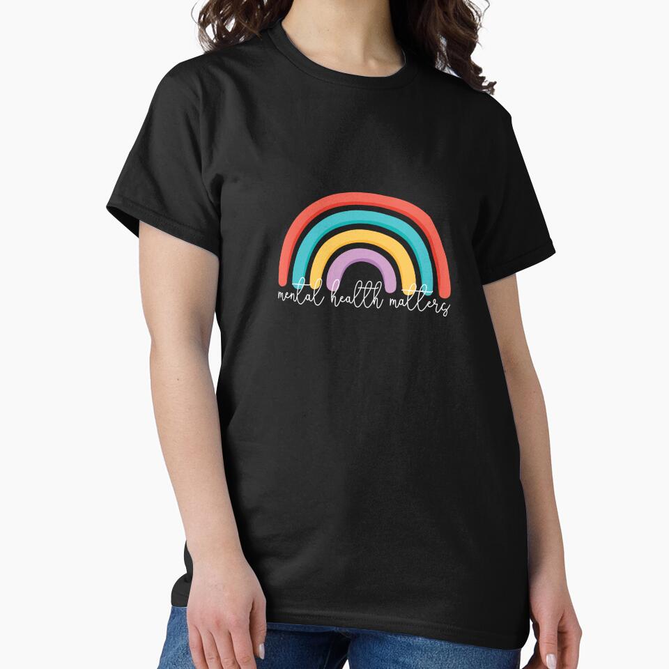 Mental health matters rainbow by Mindy Bubble T-Shirts, Hoodie, Sweatshirt | BlankRebels.com (Image 2)