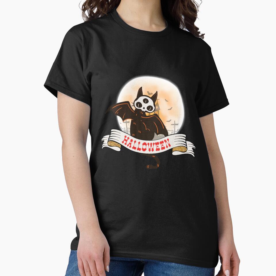 Happy Halloween Demon cat design by Le Huy T-Shirts, Hoodie, Sweatshirt | BlankRebels.com (Image 2)