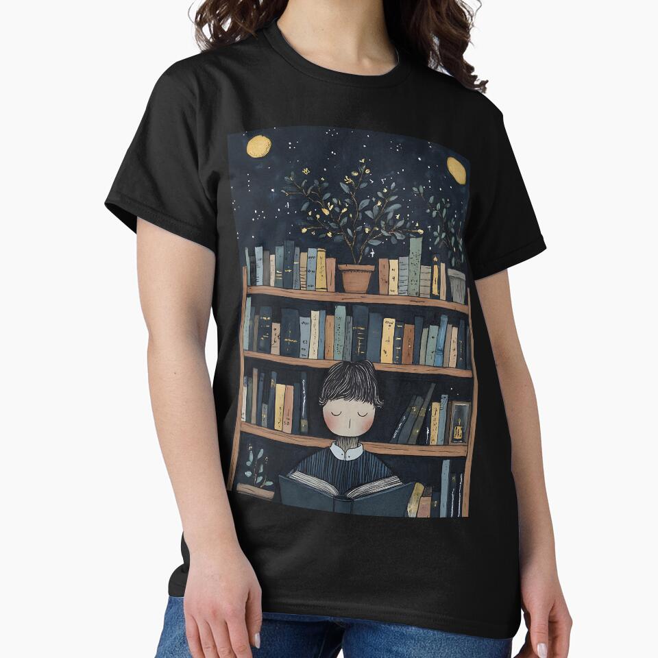 Dark Academia: Vintage Literary Study by bapupa T-Shirts, Hoodie, Sweatshirt | BlankRebels.com (Image 2)