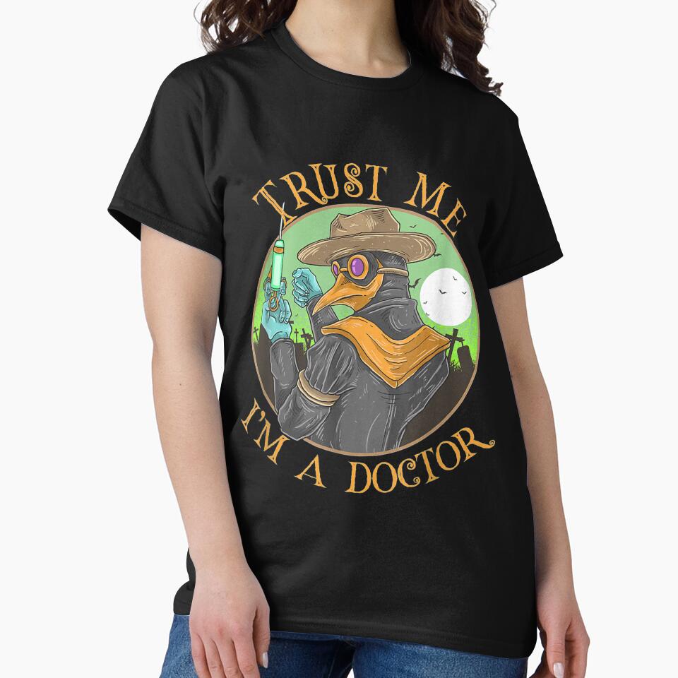Trust Me I'm a Doctor Plague Doctor Steampunk Halloween by palaelica T-Shirts, Hoodie, Sweatshirt | BlankRebels.com (Image 2)