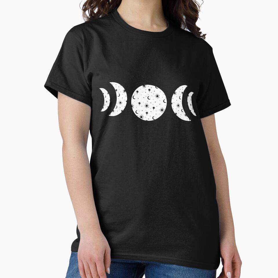 Cosmic Moon Phases by minimallineart T-Shirts, Hoodie, Sweatshirt | BlankRebels.com (Image 2)