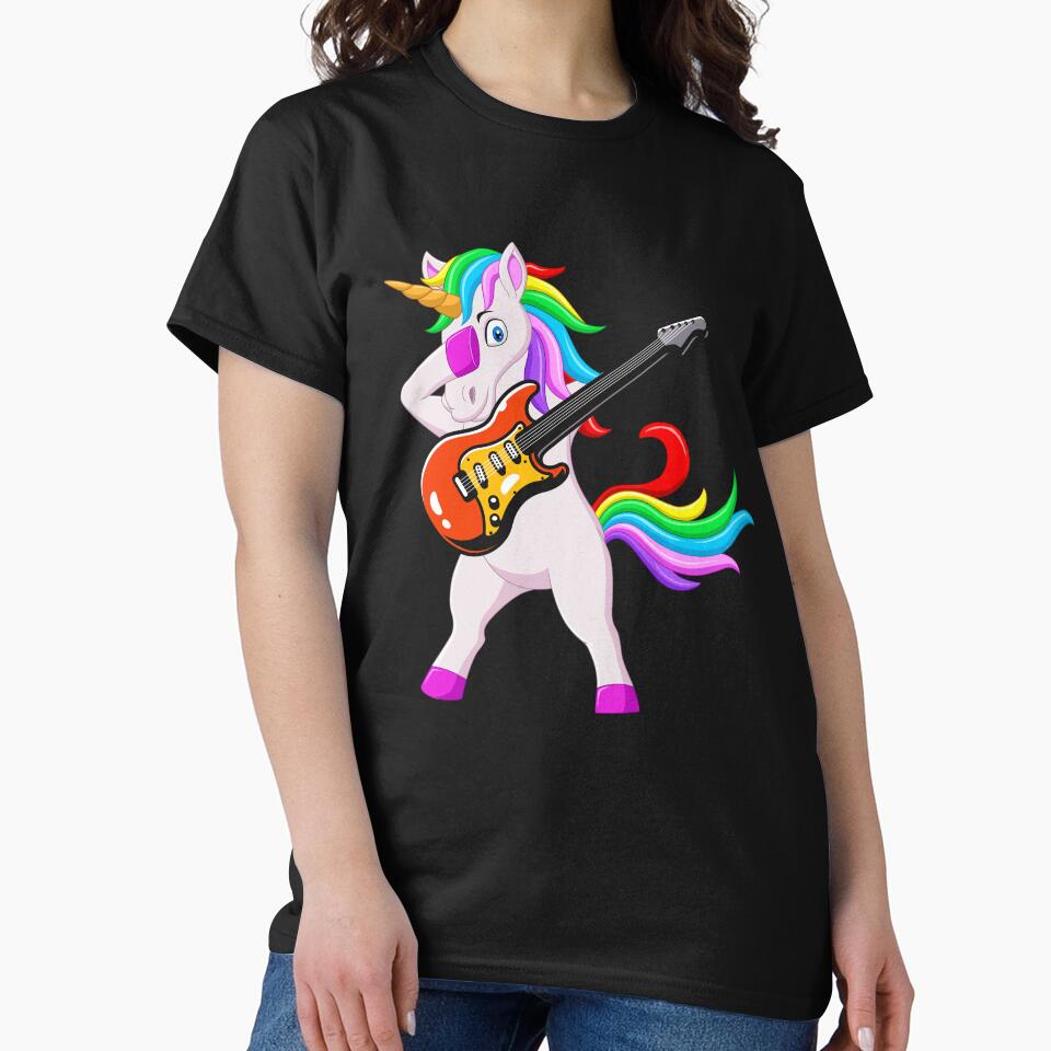 Beautiful and colorful  Unicorn playing on guitar by remonss T-Shirts, Hoodie, Sweatshirt | BlankRebels.com (Image 2)