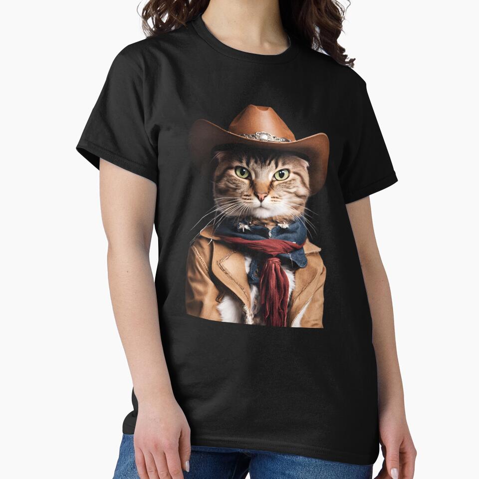 Cowboy Cat by FarmOfCuties T-Shirts, Hoodie, Sweatshirt | BlankRebels.com (Image 2)