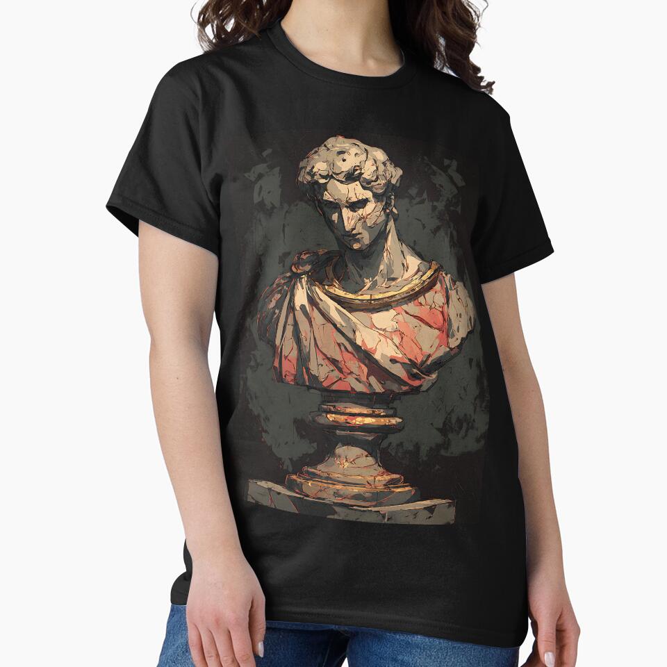 Dark Academia: Classical Roman Bust by bapupa T-Shirts, Hoodie, Sweatshirt | BlankRebels.com (Image 2)