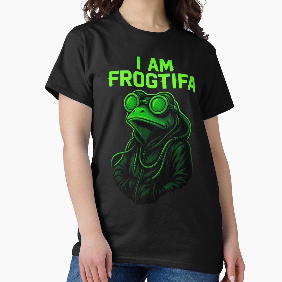 I Am Frogtifa Ribbit Protest Frog Meme Portland Frog Brigade by NightWisdom T-Shirts, Hoodie, Sweatshirt (Image 2)