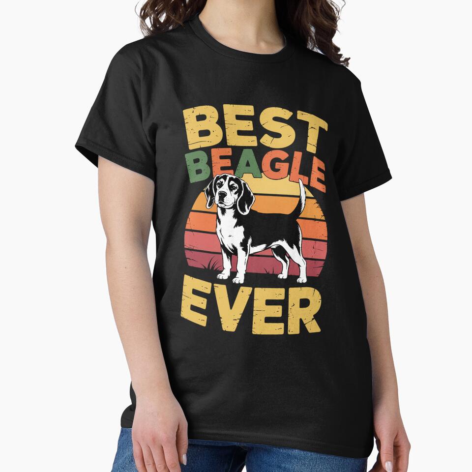 Best Beagle Dad Ever Retro Dog Lover Gift Men by khorbiasieno T-Shirts, Hoodie, Sweatshirt | BlankRebels.com (Image 2)