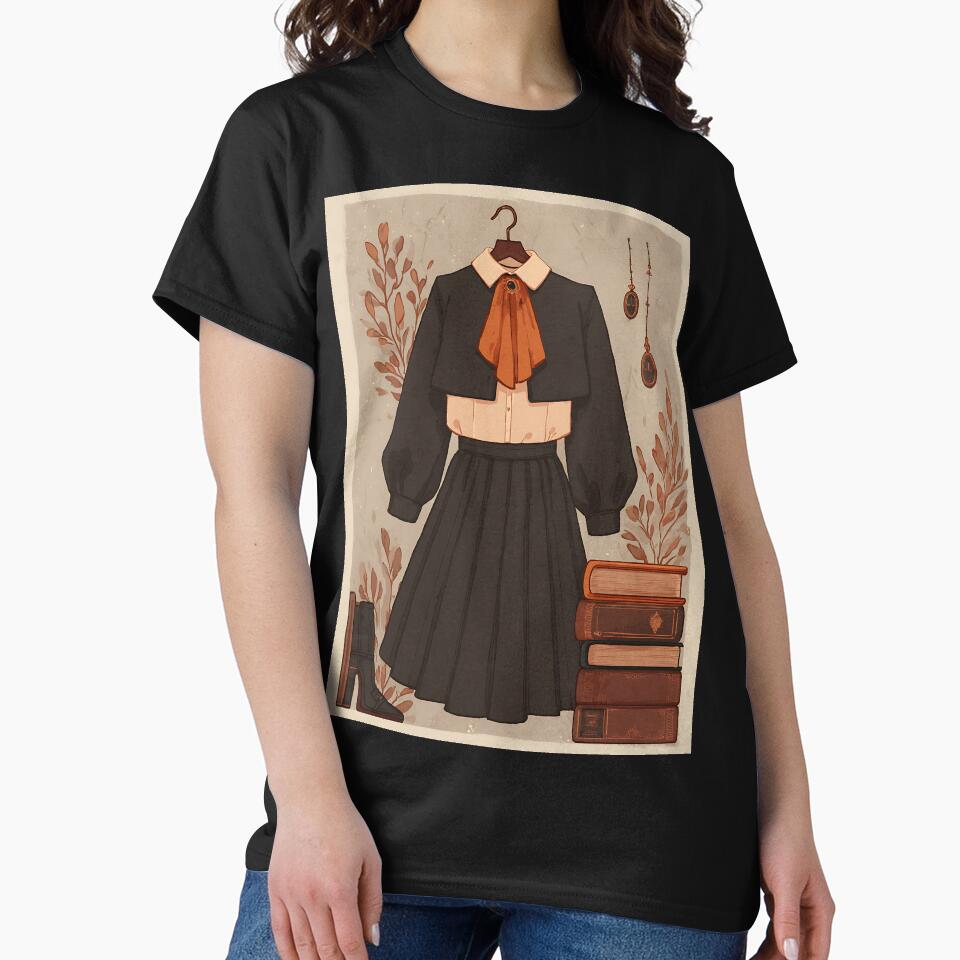 Moody Dark Academia Fashion by bapupa T-Shirts, Hoodie, Sweatshirt | BlankRebels.com (Image 2)