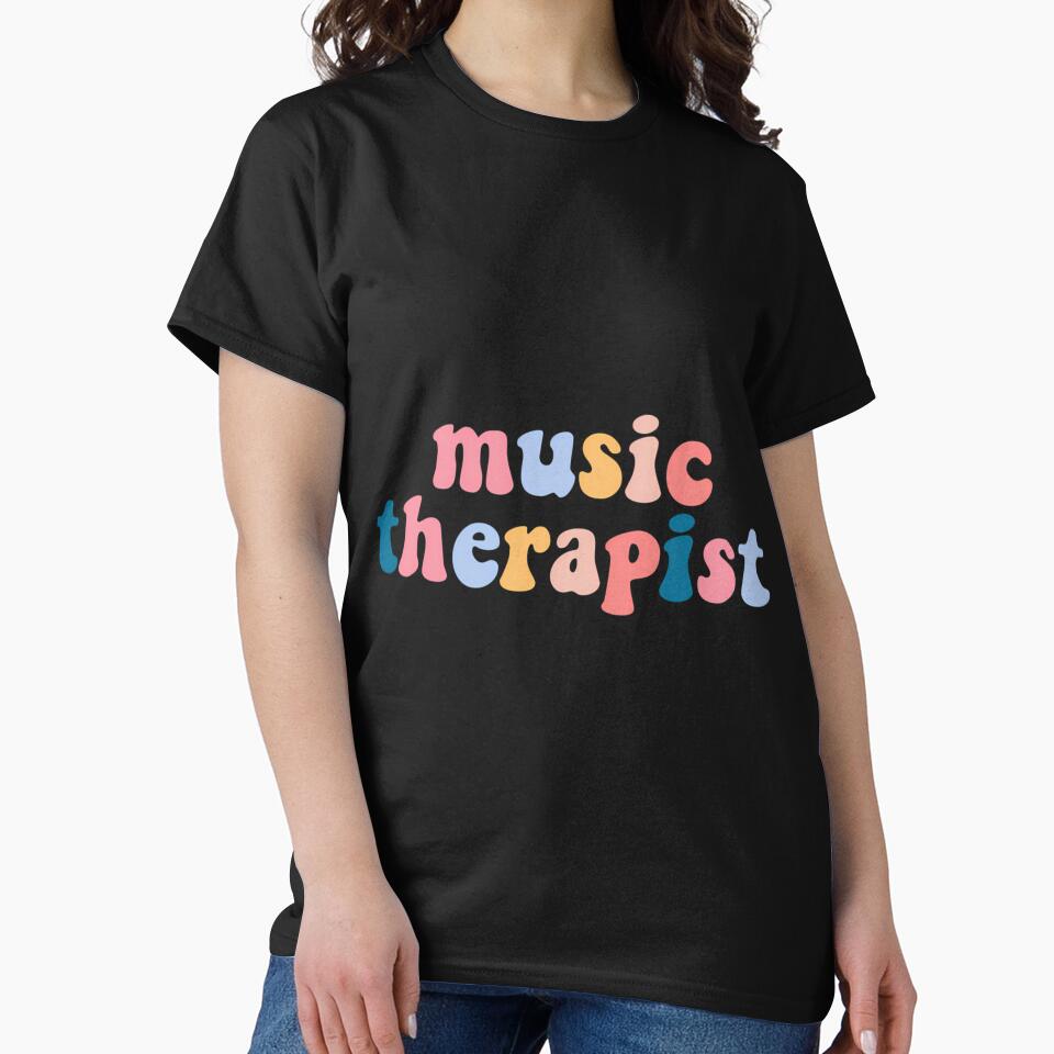 Music Therapist Typography Quote by crcdhmdefr20 T-Shirts, Hoodie, Sweatshirt | BlankRebels.com (Image 2)