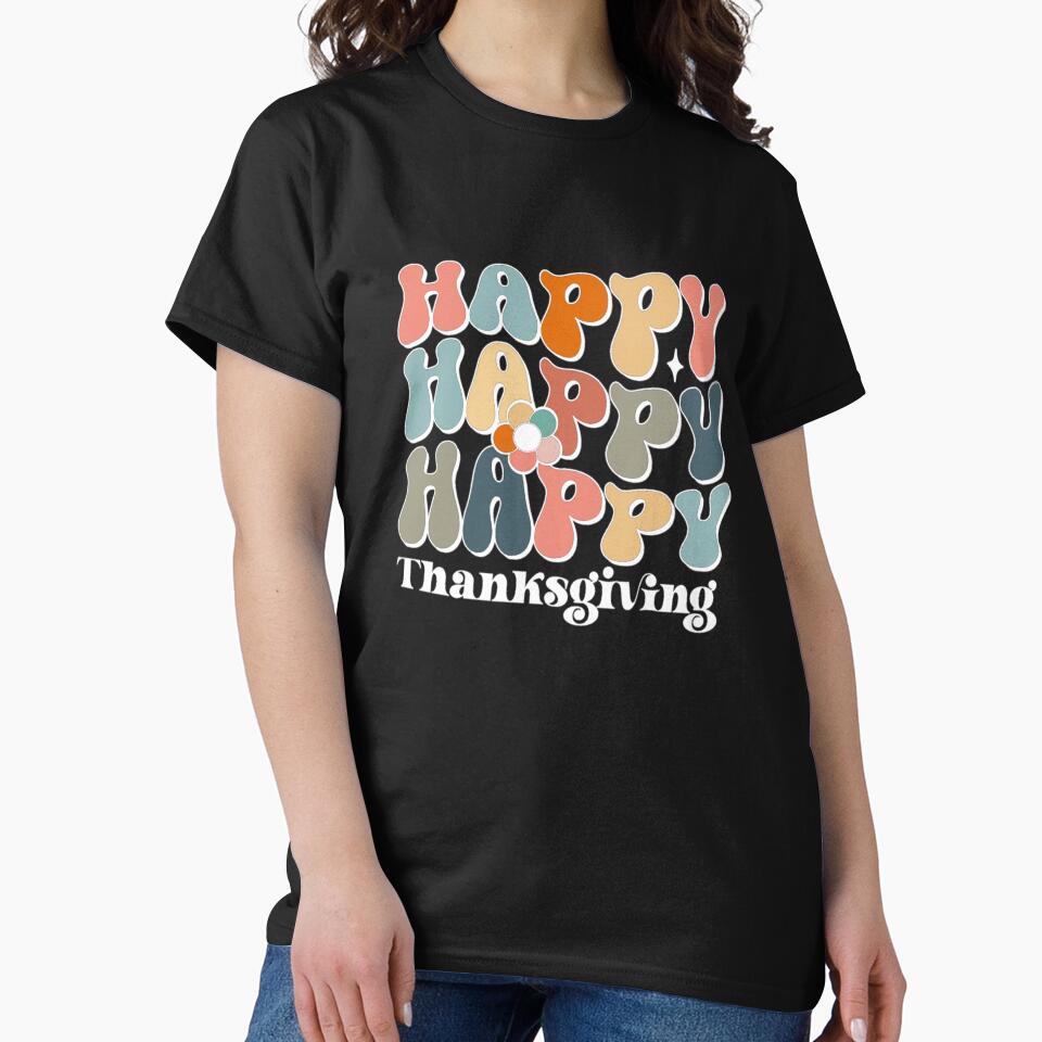 Happy happy happy thanksgiving by pnkpopcorn T-Shirts, Hoodie, Sweatshirt | BlankRebels.com (Image 2)