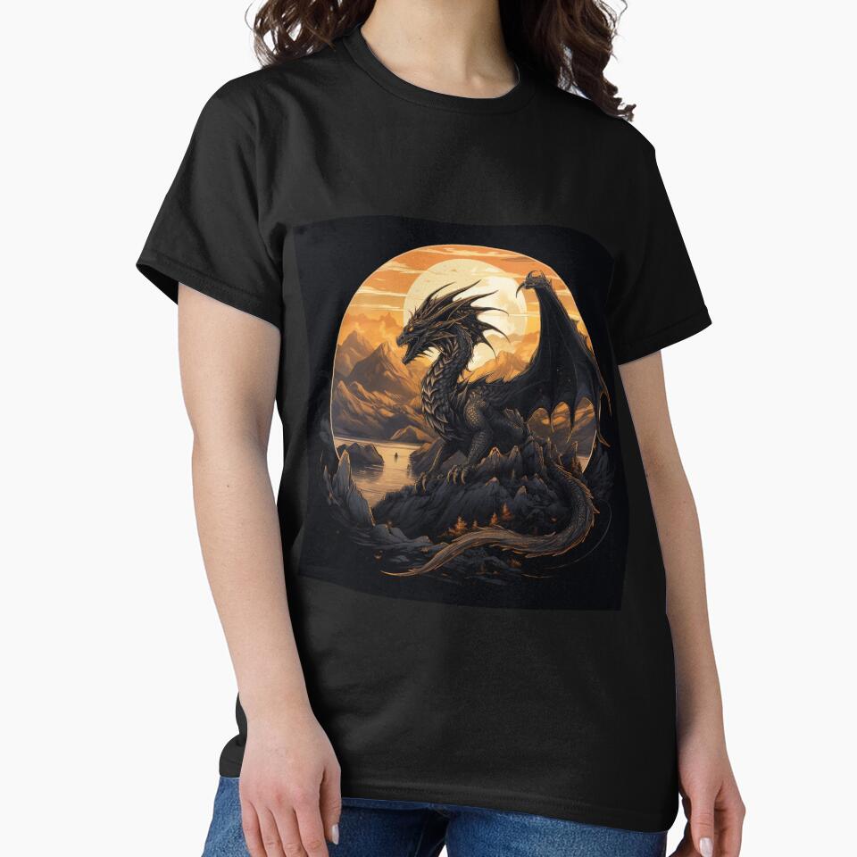 Fantasy Fiction - Dark Fantasy Dragon by Fantasy Masterpiece T-Shirts, Hoodie, Sweatshirt | BlankRebels.com (Image 2)
