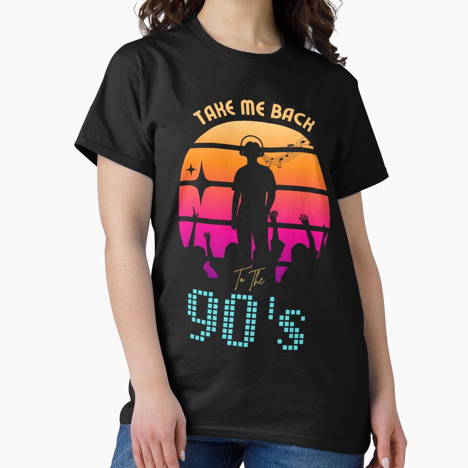 Take Me Back To The 90's by Thehatinthecat T-Shirts, Hoodie, Sweatshirt | BlankRebels.com (Image 2)
