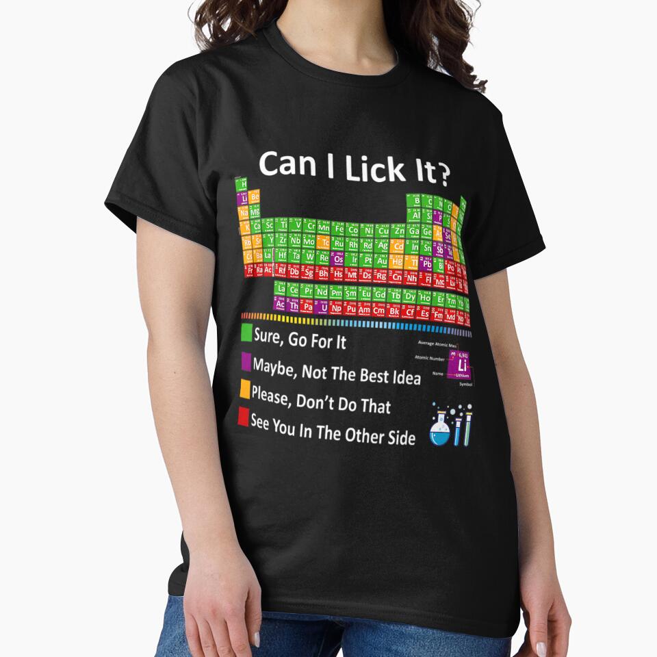 Can I Lick It Periodic Table Chart Science Teacher Cool Meme by Tiar-Kin