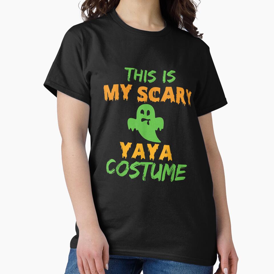 This Is My Scary Yaya Costume Halloween Lazy Easy by Jonahjimenez T-Shirts, Hoodie, Sweatshirt | BlankRebels.com (Image 2)