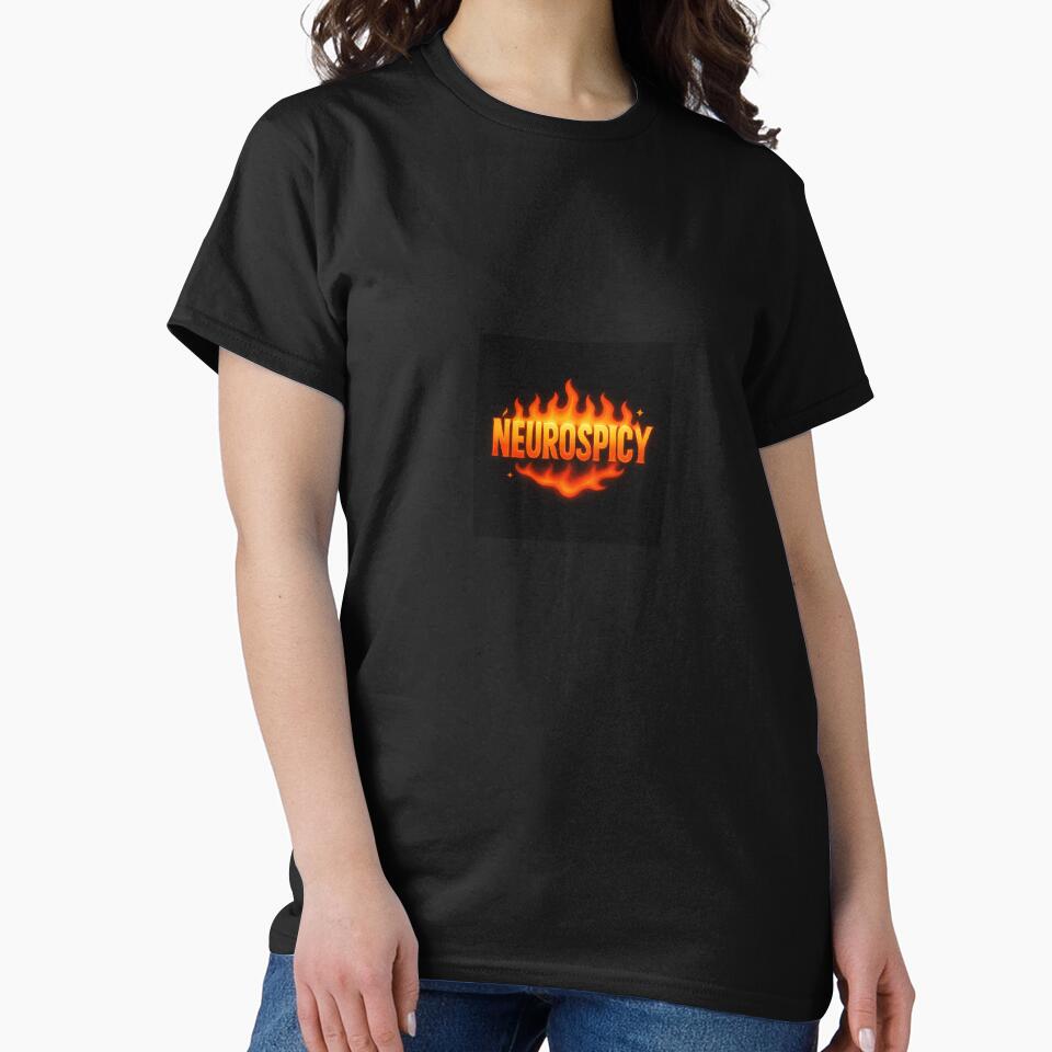 Neurospicy – Bold Fiery Neurodivergent Pride Design by RantyPanda T-Shirts, Hoodie, Sweatshirt | BlankRebels.com (Image 2)