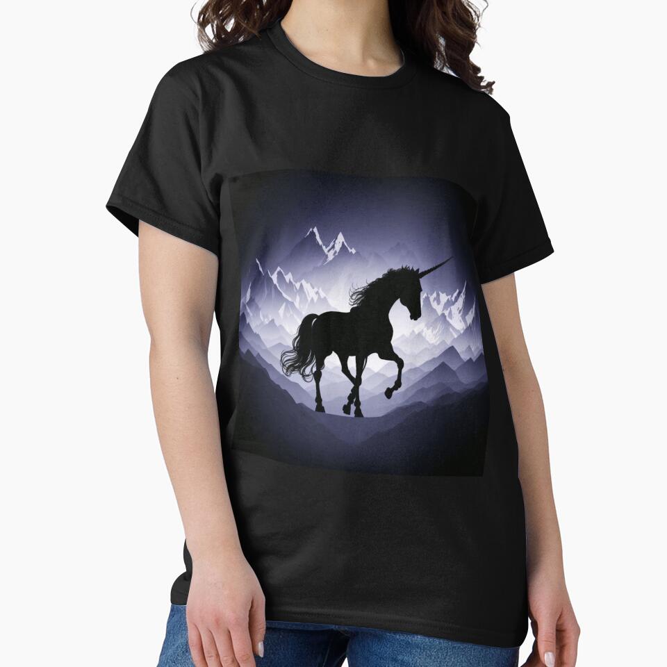 Artistic Print of a Unicorn in the Mountains by TGAL2 T-Shirts, Hoodie, Sweatshirt | BlankRebels.com (Image 2)