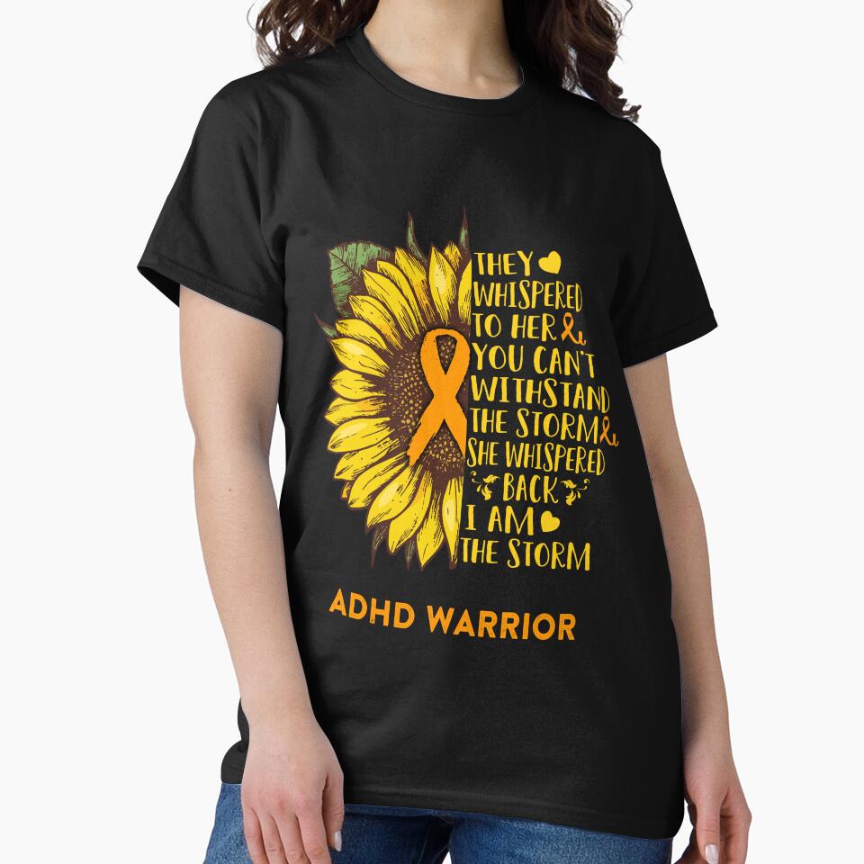 ADHD Warrior - I AM THE STORM by EdithShop59 T-Shirts, Hoodie, Sweatshirt | BlankRebels.com (Image 2)