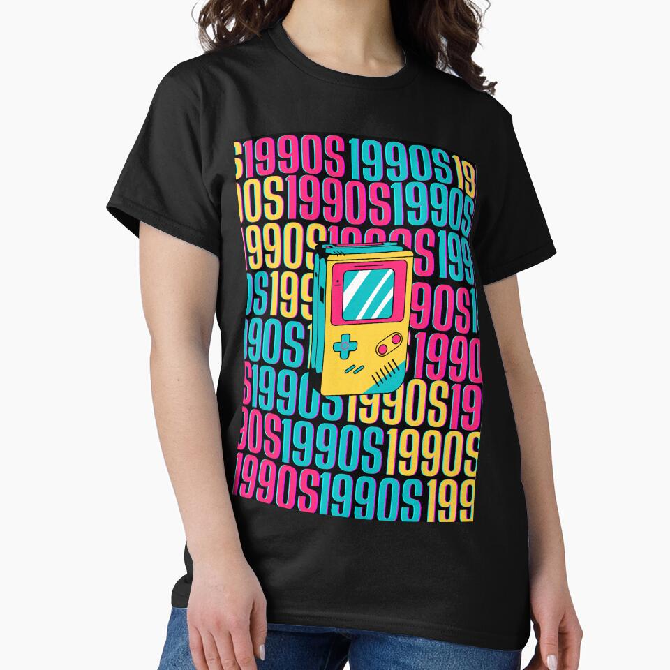 1990s retro design 19 - Black Background by PunjabanJatti T-Shirts, Hoodie, Sweatshirt | BlankRebels.com (Image 2)