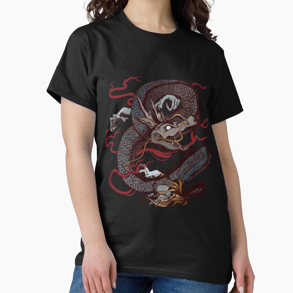 Angry Chinese style dragon by Bambofu T-Shirts, Hoodie, Sweatshirt | BlankRebels.com (Image 2)