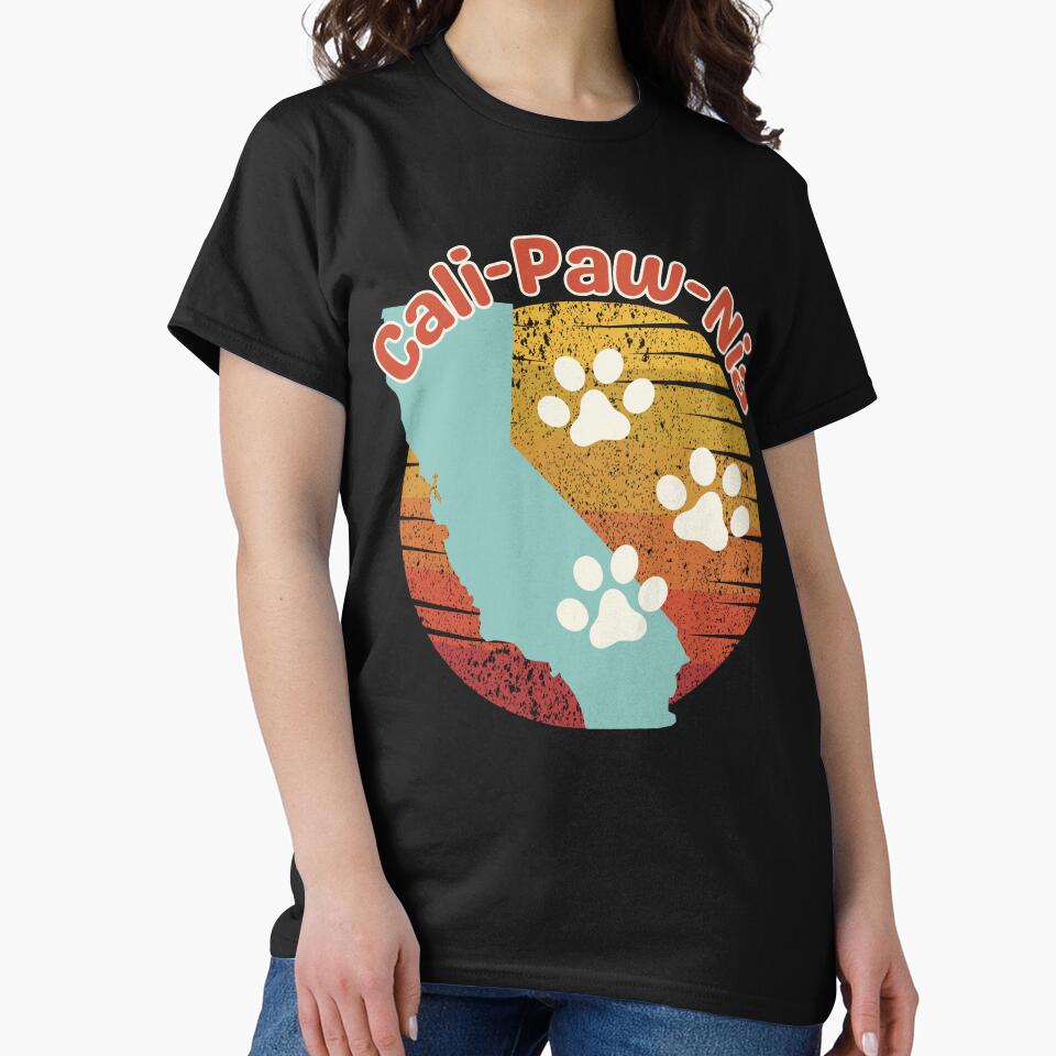 Paw Prints California Vintage by Life Is Beautiful T-Shirts, Hoodie, Sweatshirt | BlankRebels.com (Image 2)