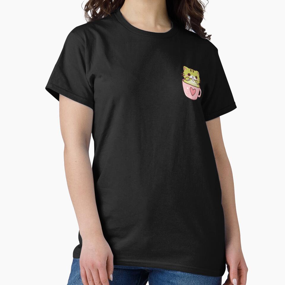Cute Matcha Latte Kitten Kawaii by canvadreamer444 T-Shirts, Hoodie, Sweatshirt | BlankRebels.com (Image 2)