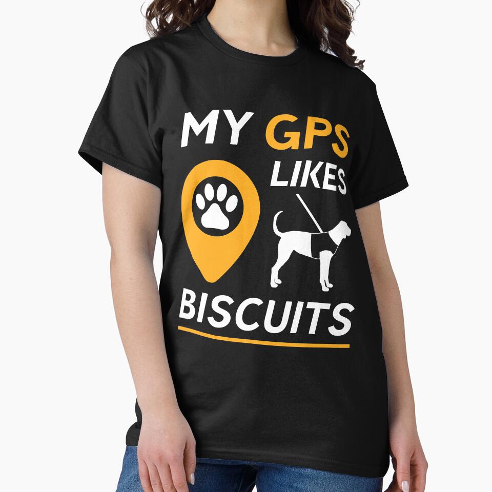 Guide Dog Funny GPS Mobility Dog Assistant For Therapy Dog Owners by Sid3walkArt2 T-Shirts, Hoodie, Sweatshirt (Image 2)