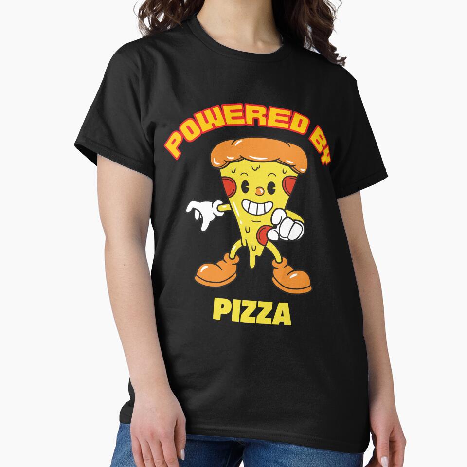 Powered By Pizza by peacefulcreator T-Shirts, Hoodie, Sweatshirt | BlankRebels.com (Image 2)
