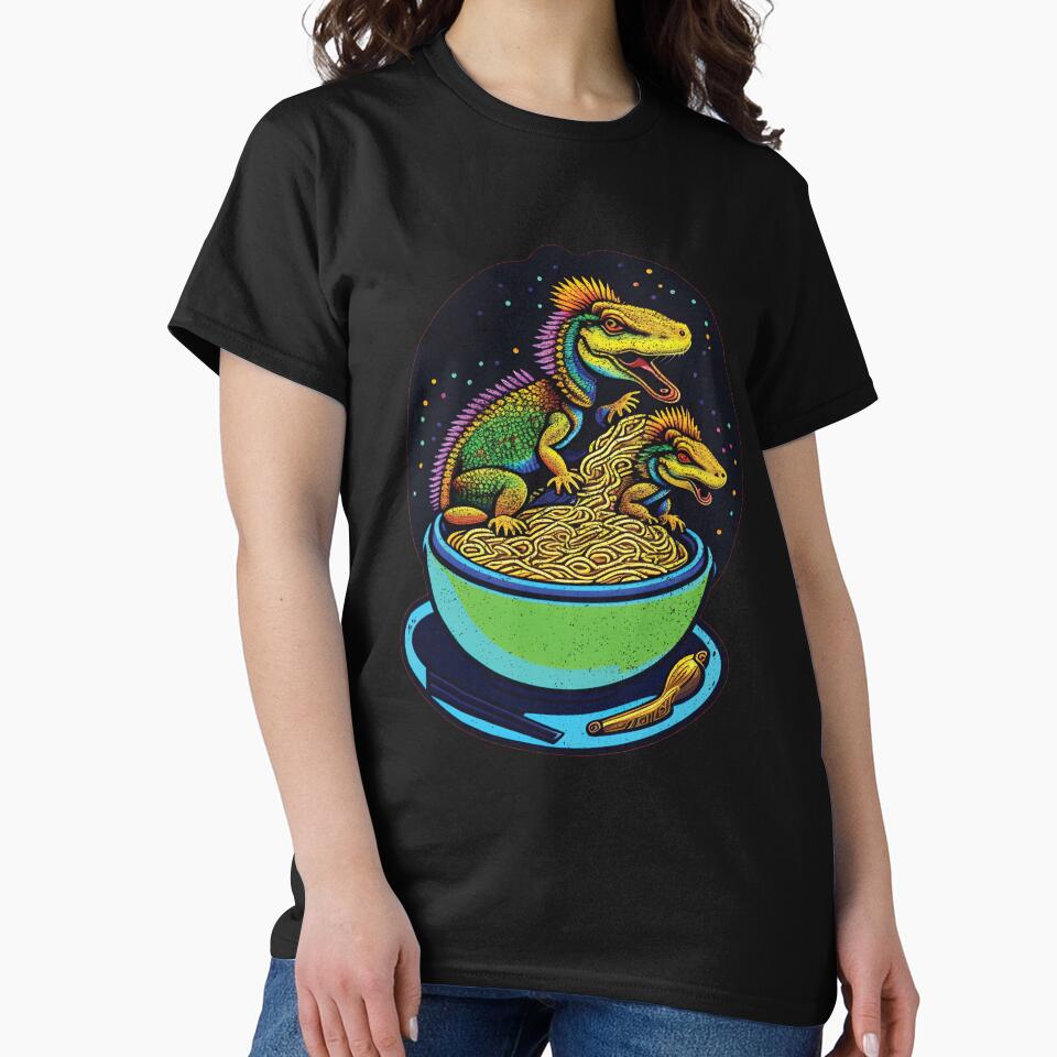 Funny Bearded Dragons Eating Noodles by Trendy Valley T-Shirts, Hoodie, Sweatshirt | BlankRebels.com (Image 2)